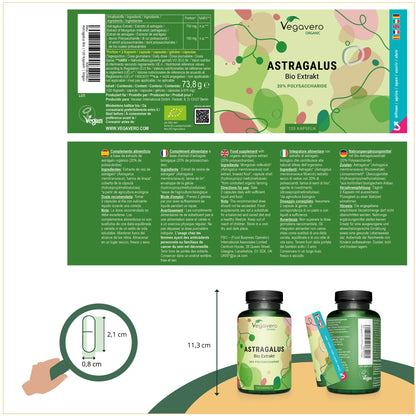 Astrágalo Extracto Cápsulas Orgánico
