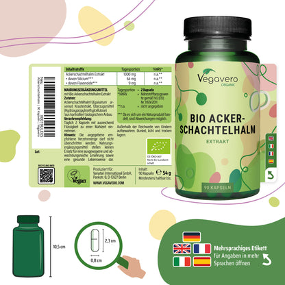 Cola de Caballo Extracto Cápsulas Orgánico