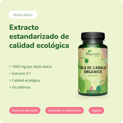 Cola de Caballo Extracto Cápsulas Orgánico