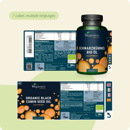 Aceite de Semilla de Comino Negro Cápsulas Orgánico