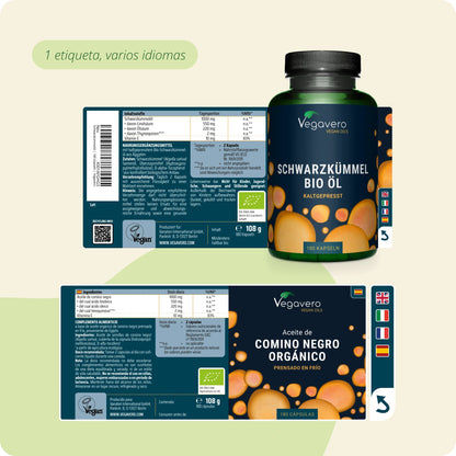 Aceite de Semilla de Comino Negro Cápsulas Orgánico