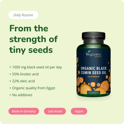 Aceite de Semilla de Comino Negro Cápsulas Orgánico