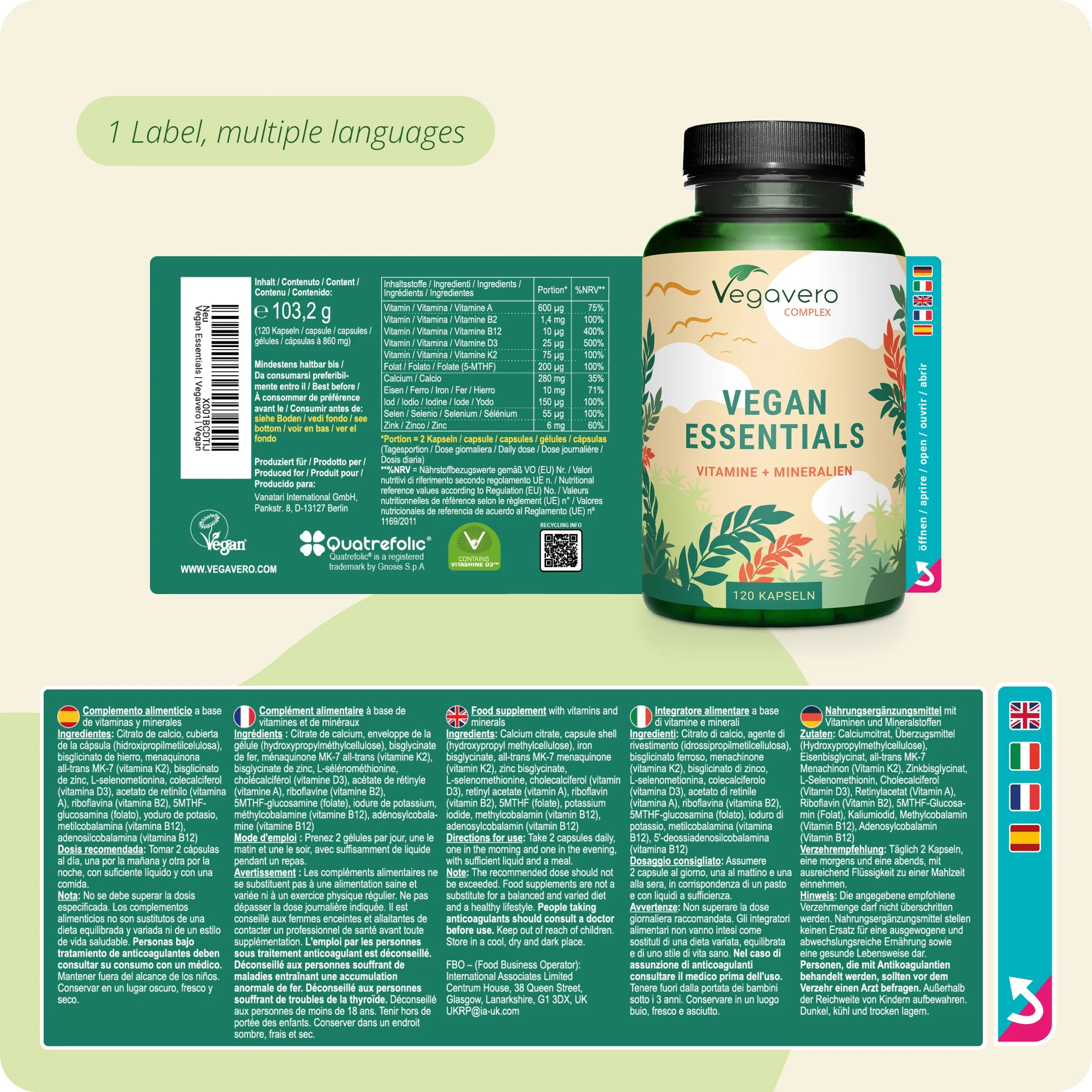 Vegan Essentials Complex Cápsulas