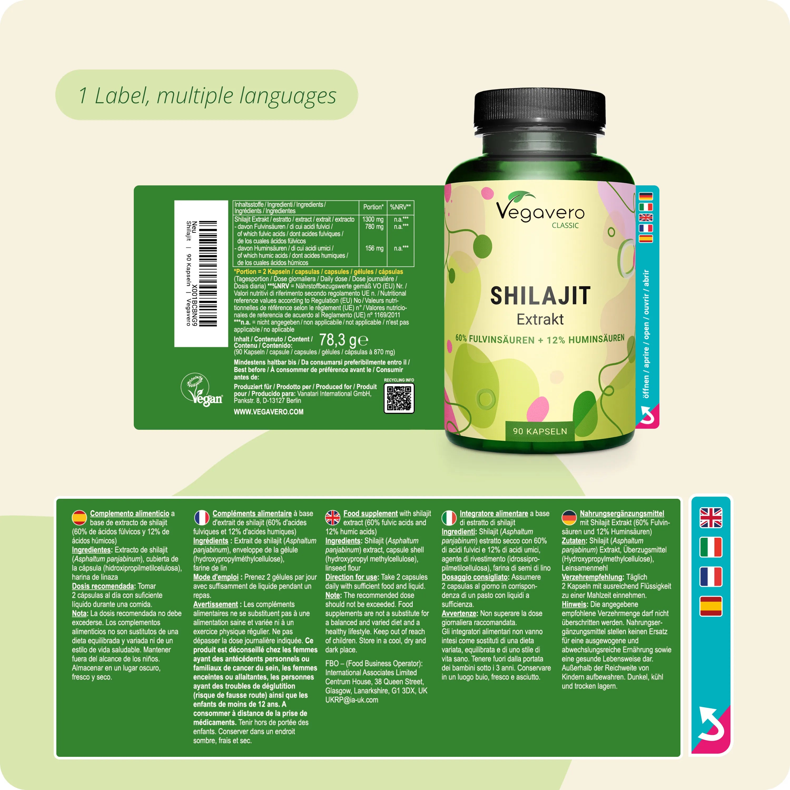 Shilajit Extracto Cápsulas