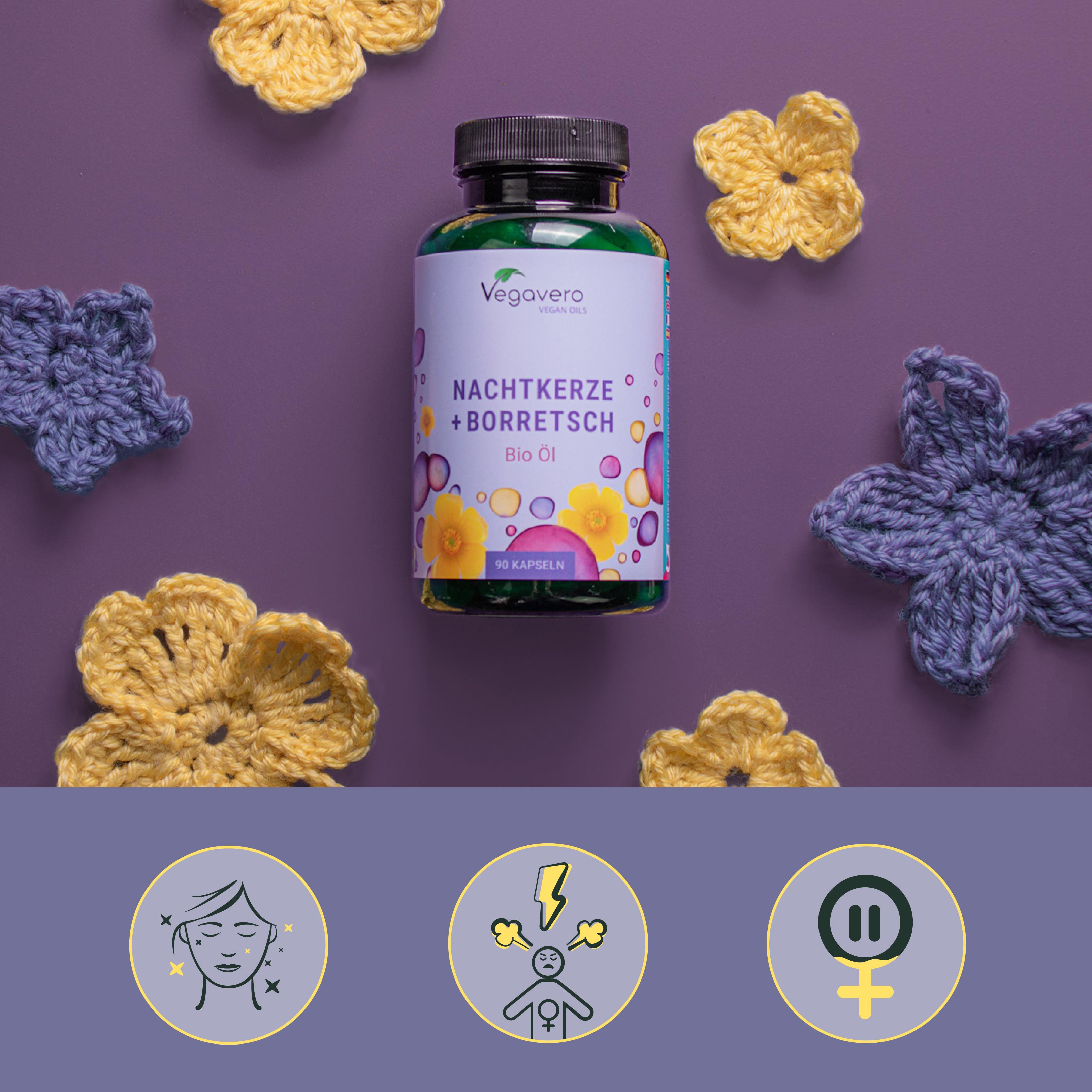 Aceite de Onagra + Borraja Cápsulas Orgánico