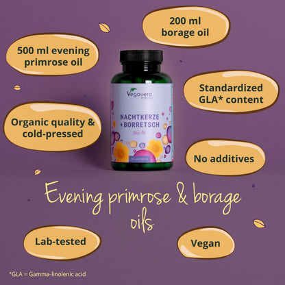 Aceite de Onagra + Borraja Cápsulas Orgánico