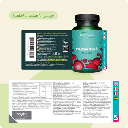 Astaxantina Aceite Cápsulas