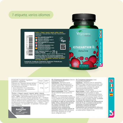 Astaxantina Aceite Cápsulas