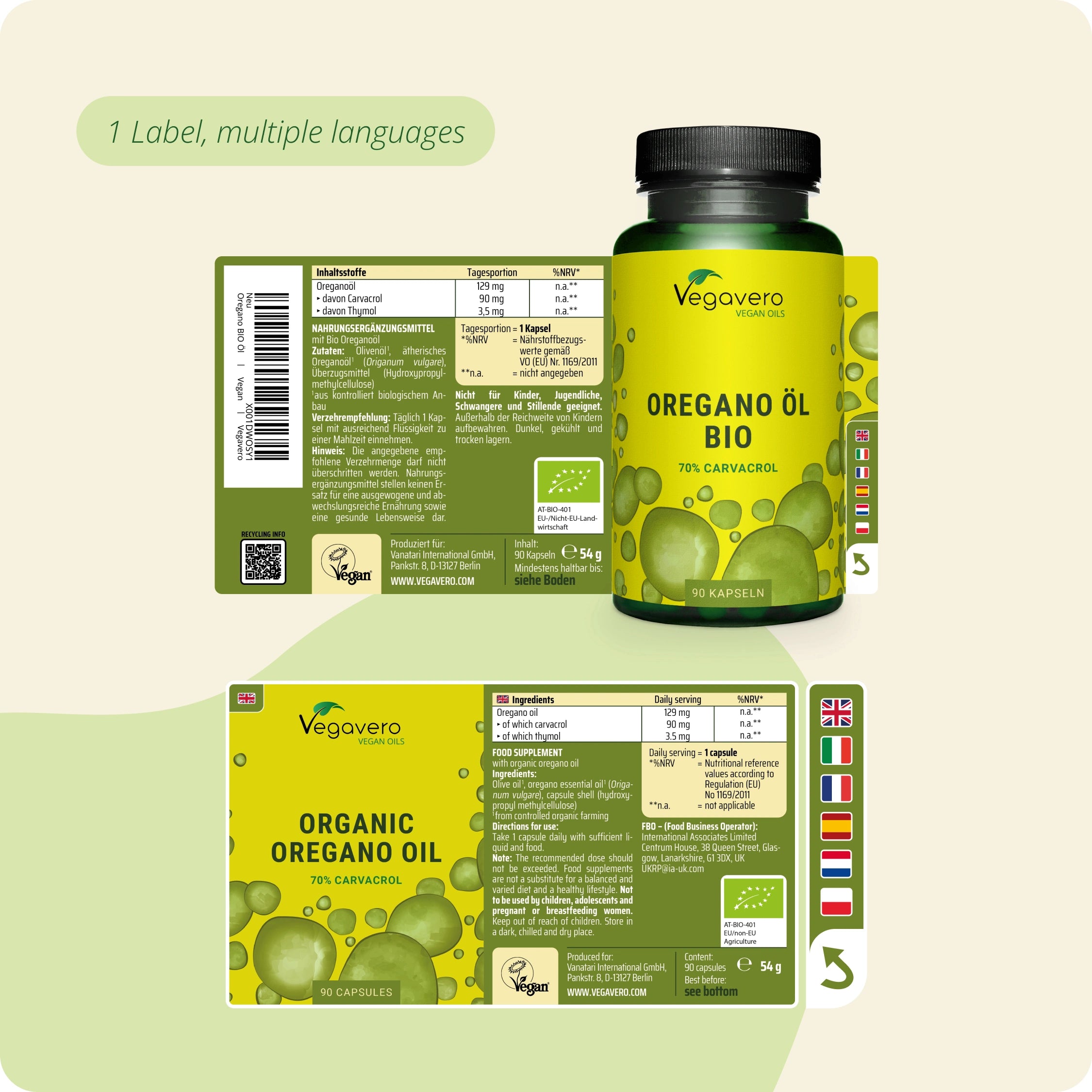 Aceite de Orégano Cápsulas Orgánico