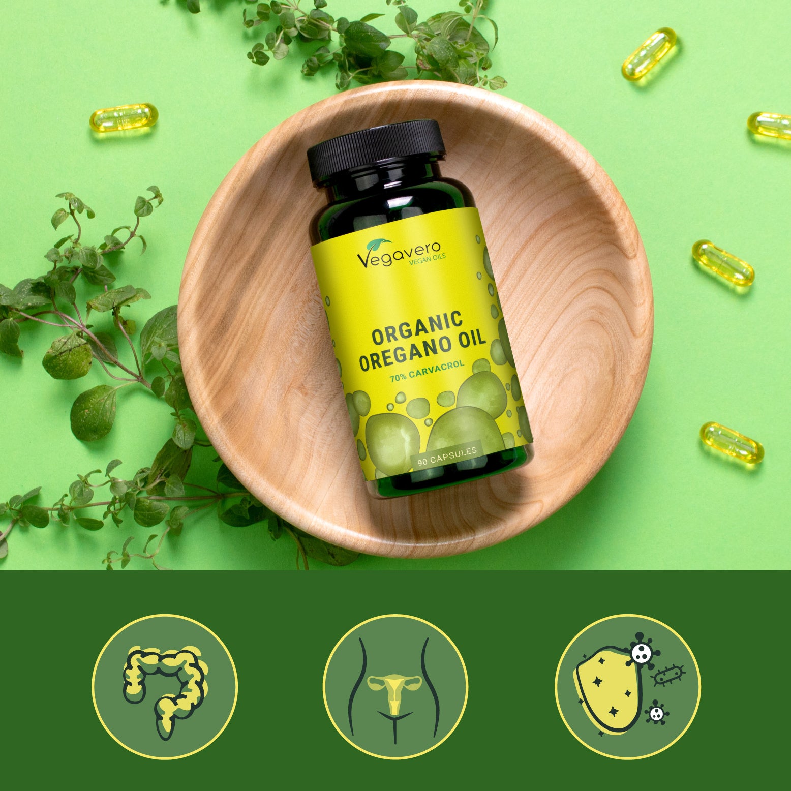 Aceite de Orégano Cápsulas Orgánico