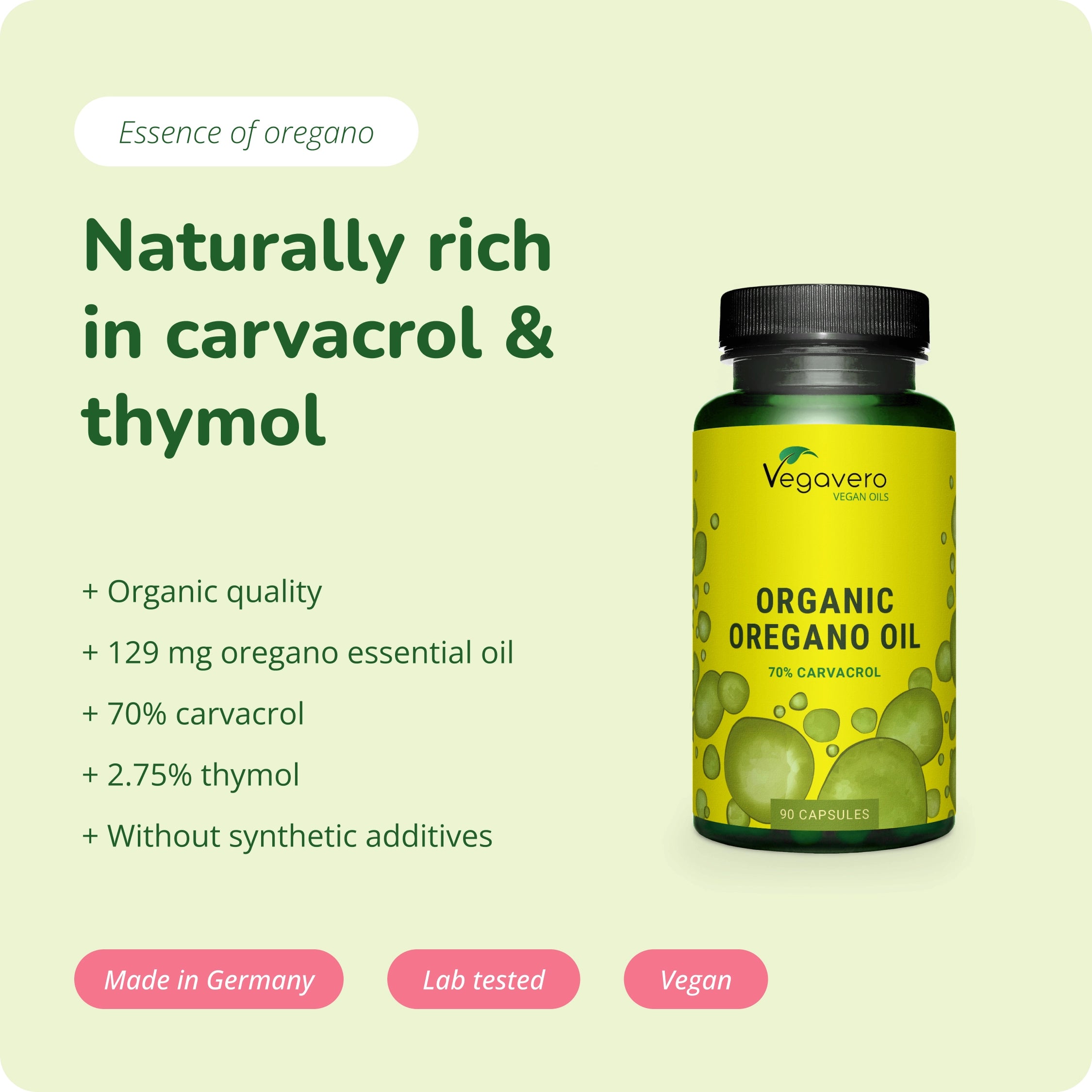 Aceite de Orégano Cápsulas Orgánico