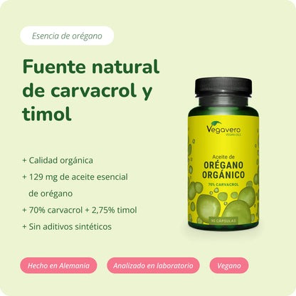 Aceite de Orégano Cápsulas Orgánico