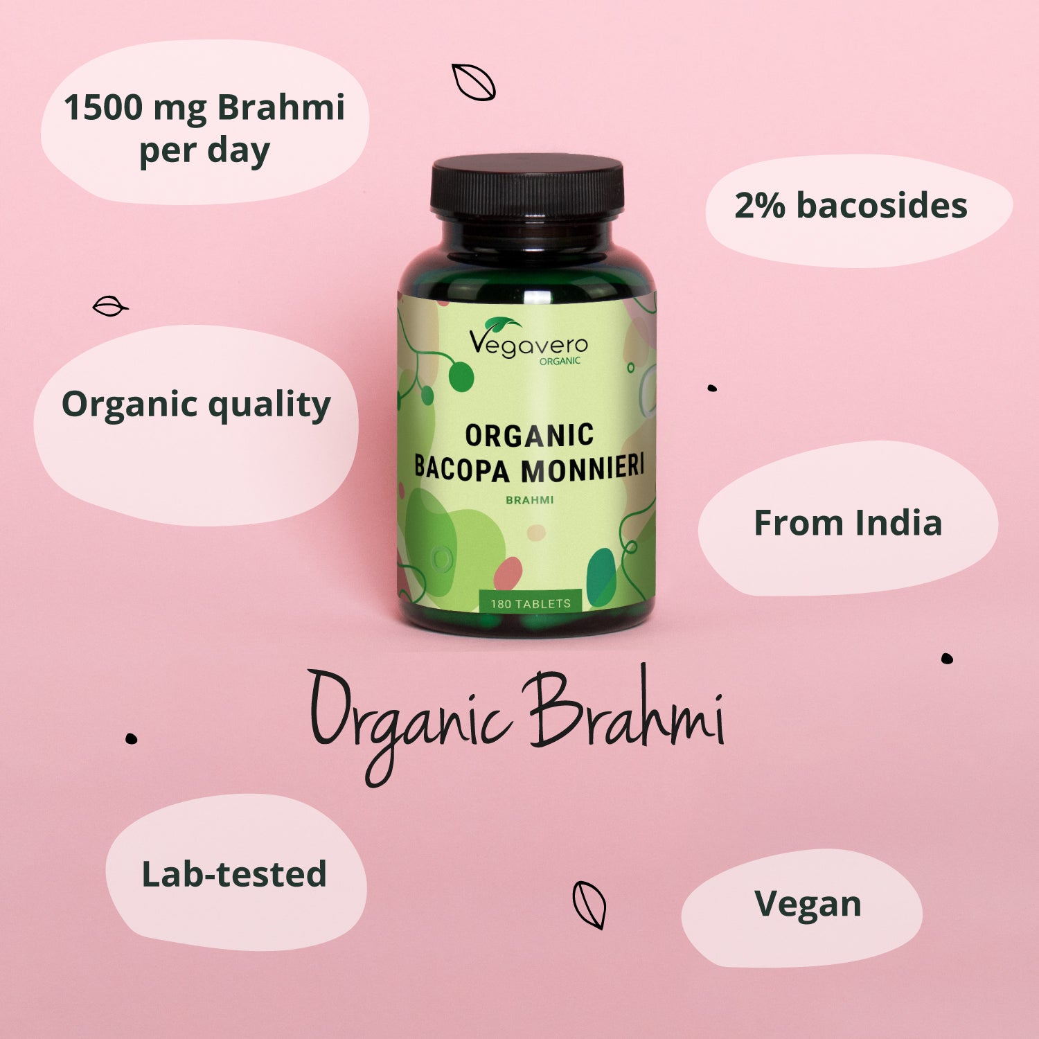 Brahmi Comprimidos Orgánico