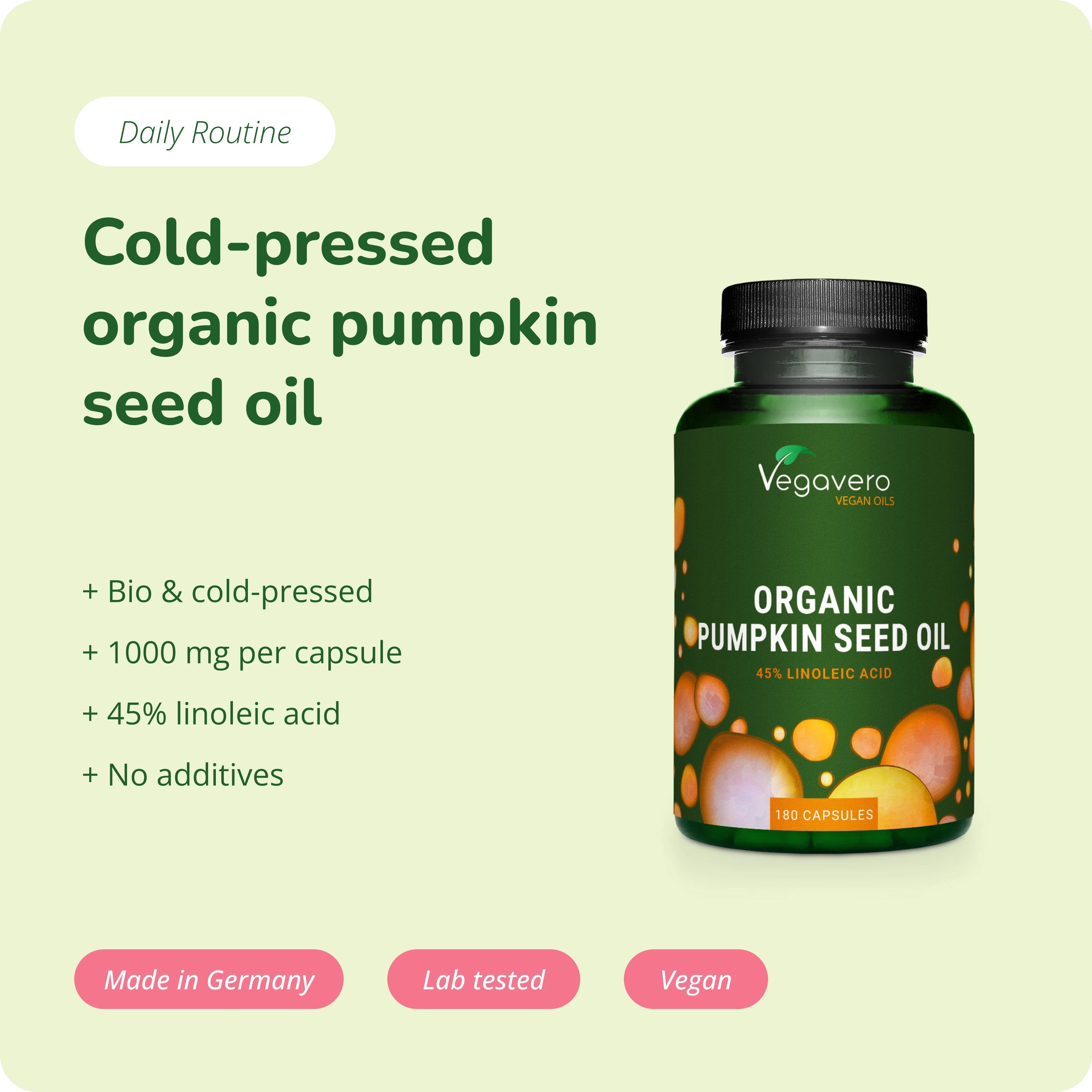 Aceite de Semilla de Calabaza Cápsulas Orgánico
