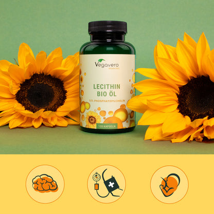 Lecitina Aceite Cápsulas Orgánico