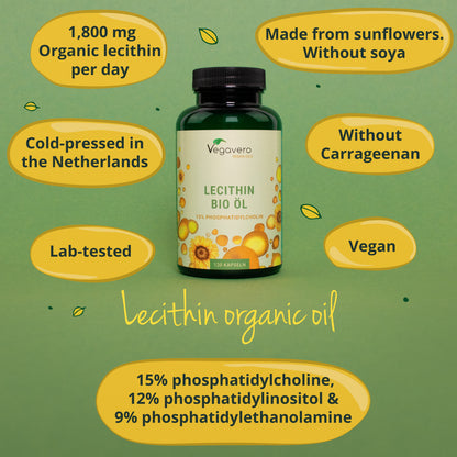 Lecitina Aceite Cápsulas Orgánico