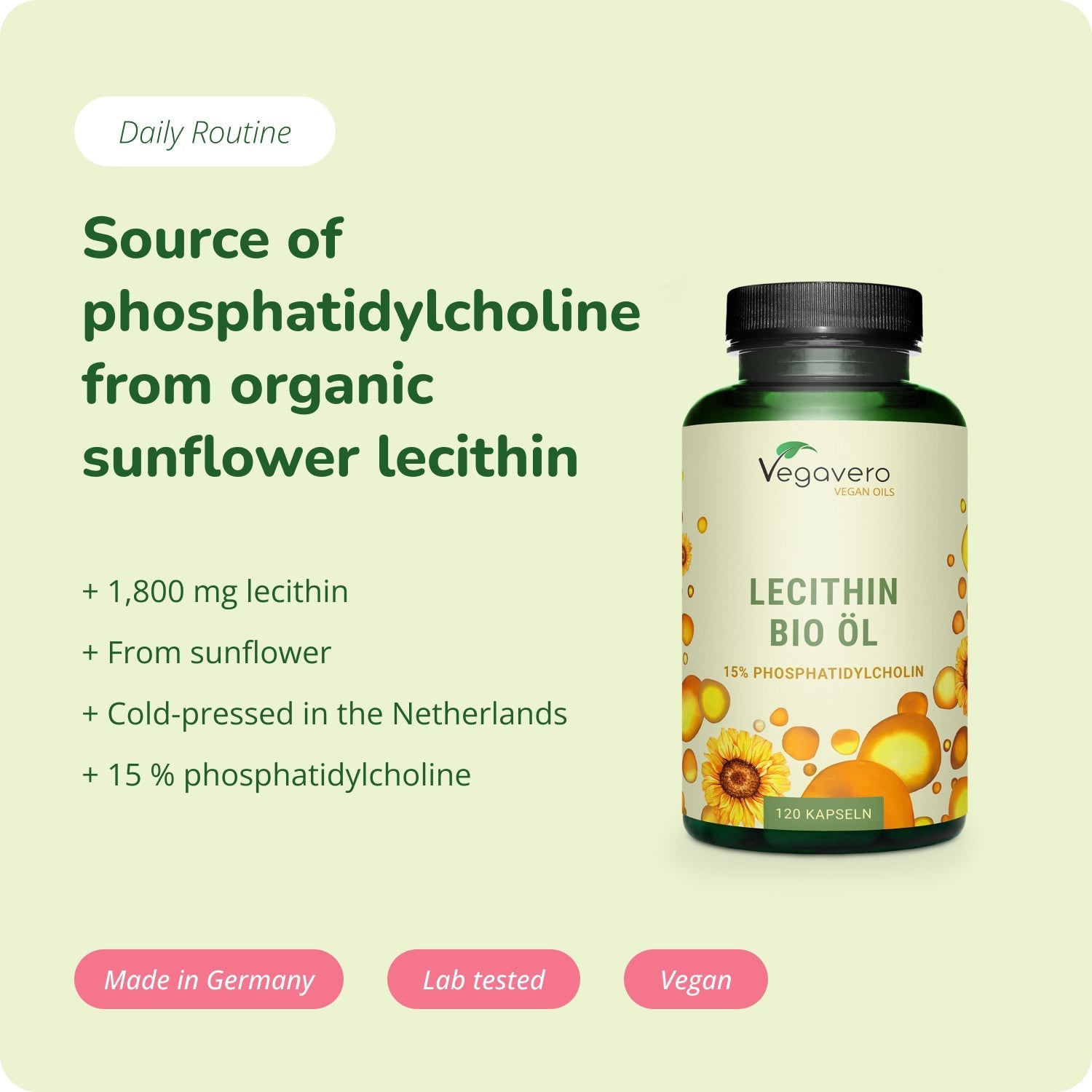 Lecitina Aceite Cápsulas Orgánico