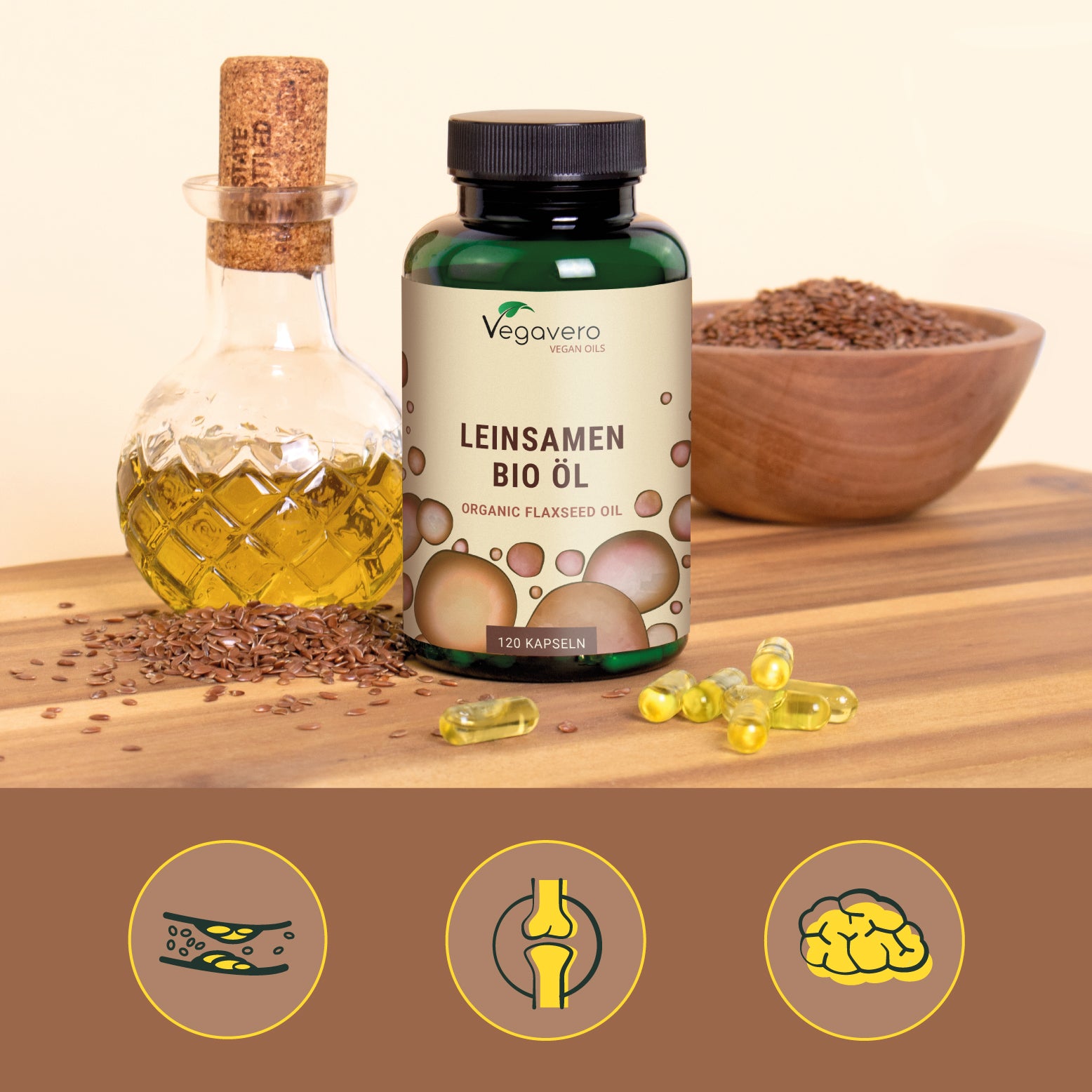 Aceite de Linaza Cápsulas Orgánico