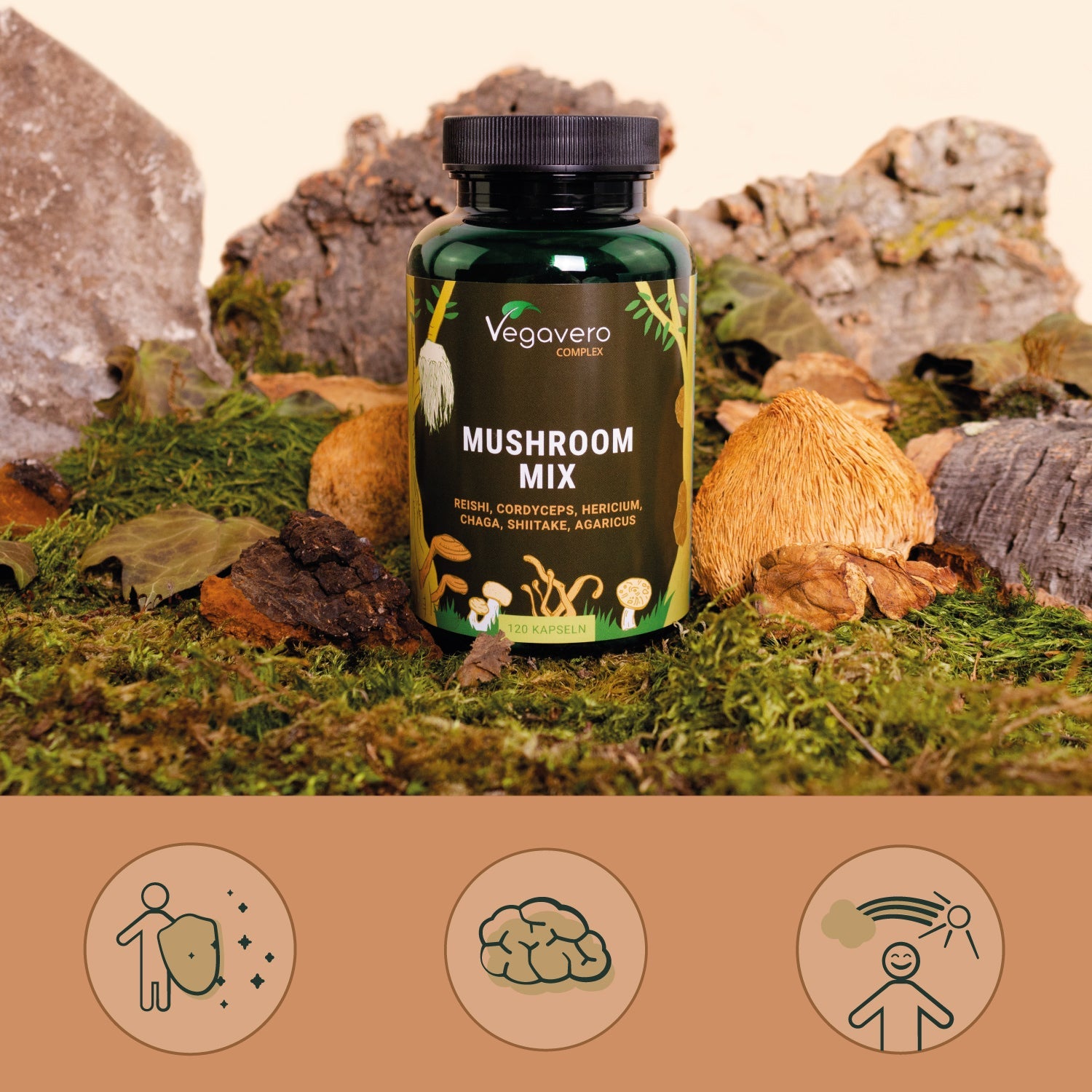 Mushroom Mix Complex Cápsulas