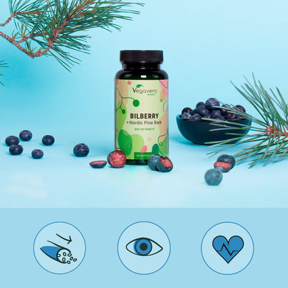 Arándano + Corteza de Pino Extractos Cápsulas Orgánico