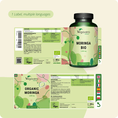 Moringa Oleifera Comprimidos Orgánico