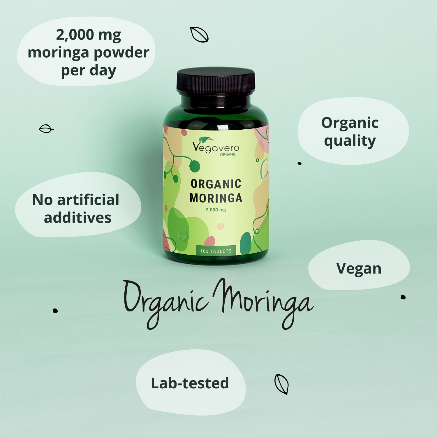 Moringa Oleifera Comprimidos Orgánico