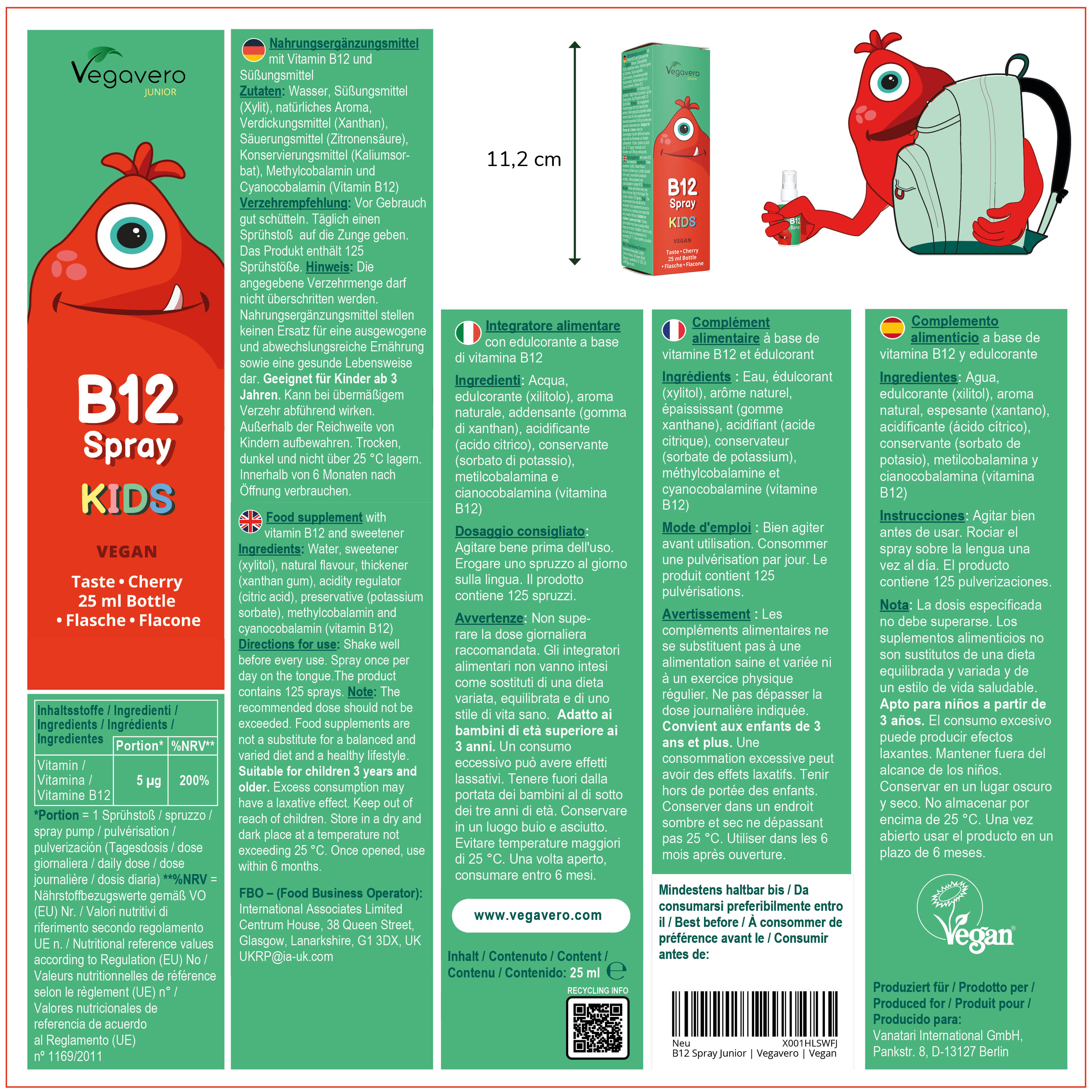 Vitamina B12 Junior Spray