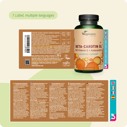 Beta‑Caroteno Plus Aceite Cápsulas