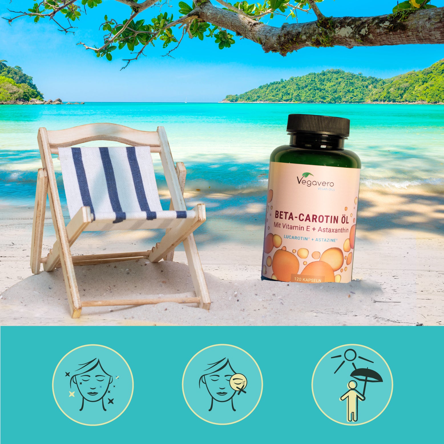 Beta‑Caroteno Plus Aceite Cápsulas