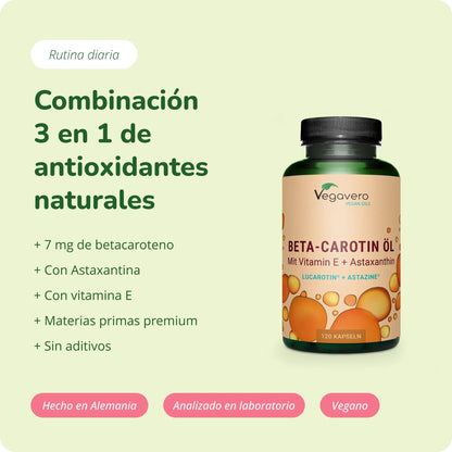 Beta‑Caroteno Plus Aceite Cápsulas