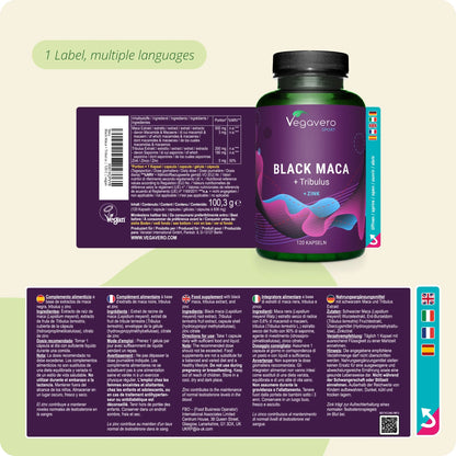 Maca Negra + Tribulus Cápsulas