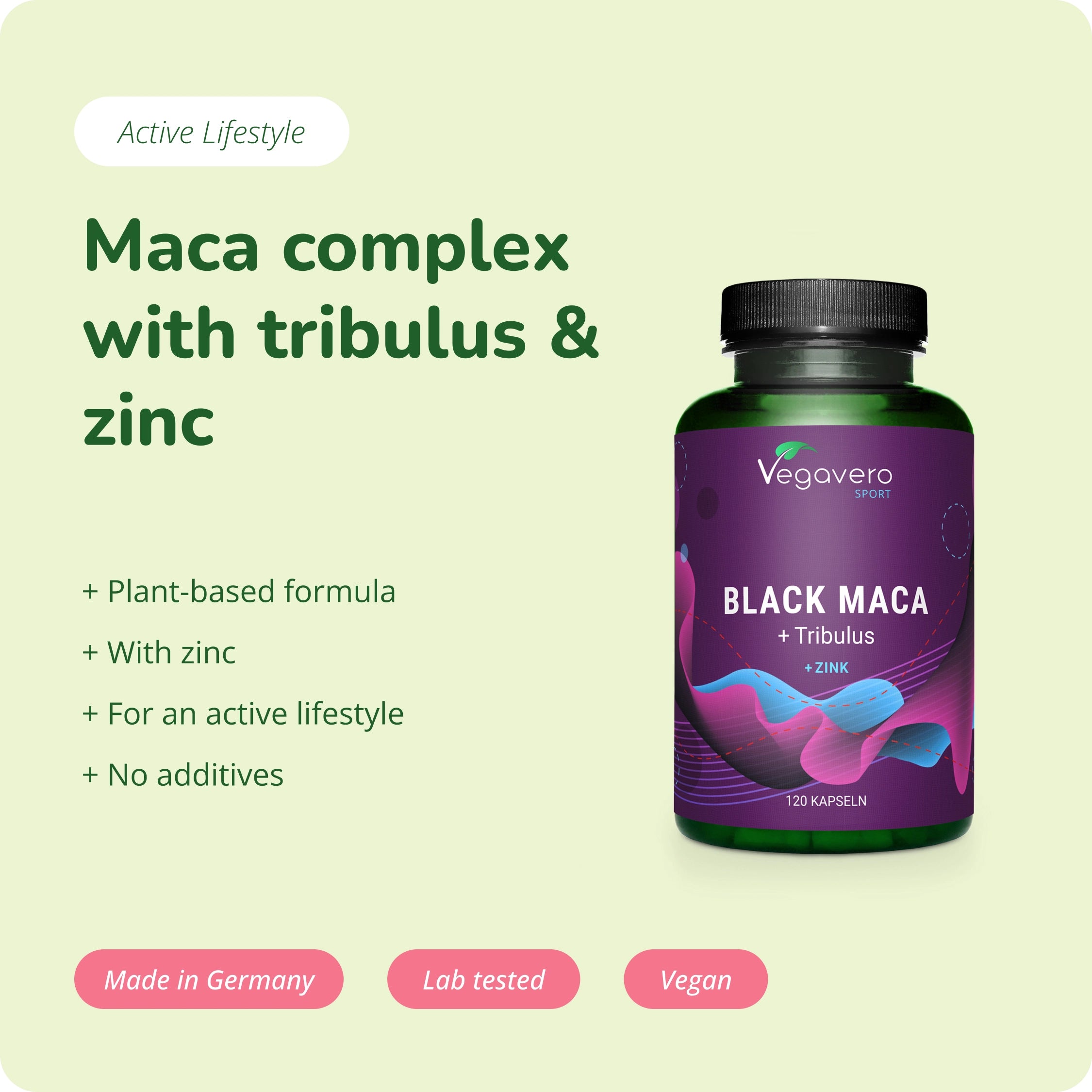Maca Negra + Tribulus Cápsulas