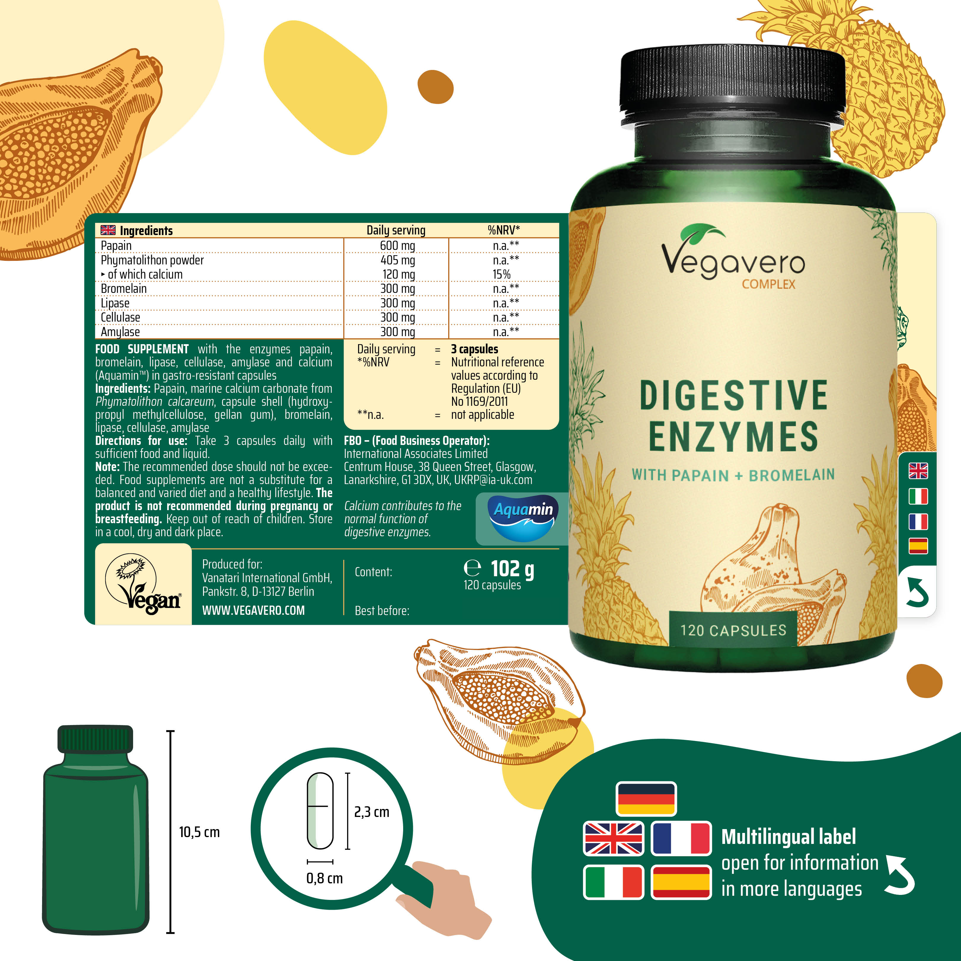 Enzimas Digestivas Complex Cápsulas