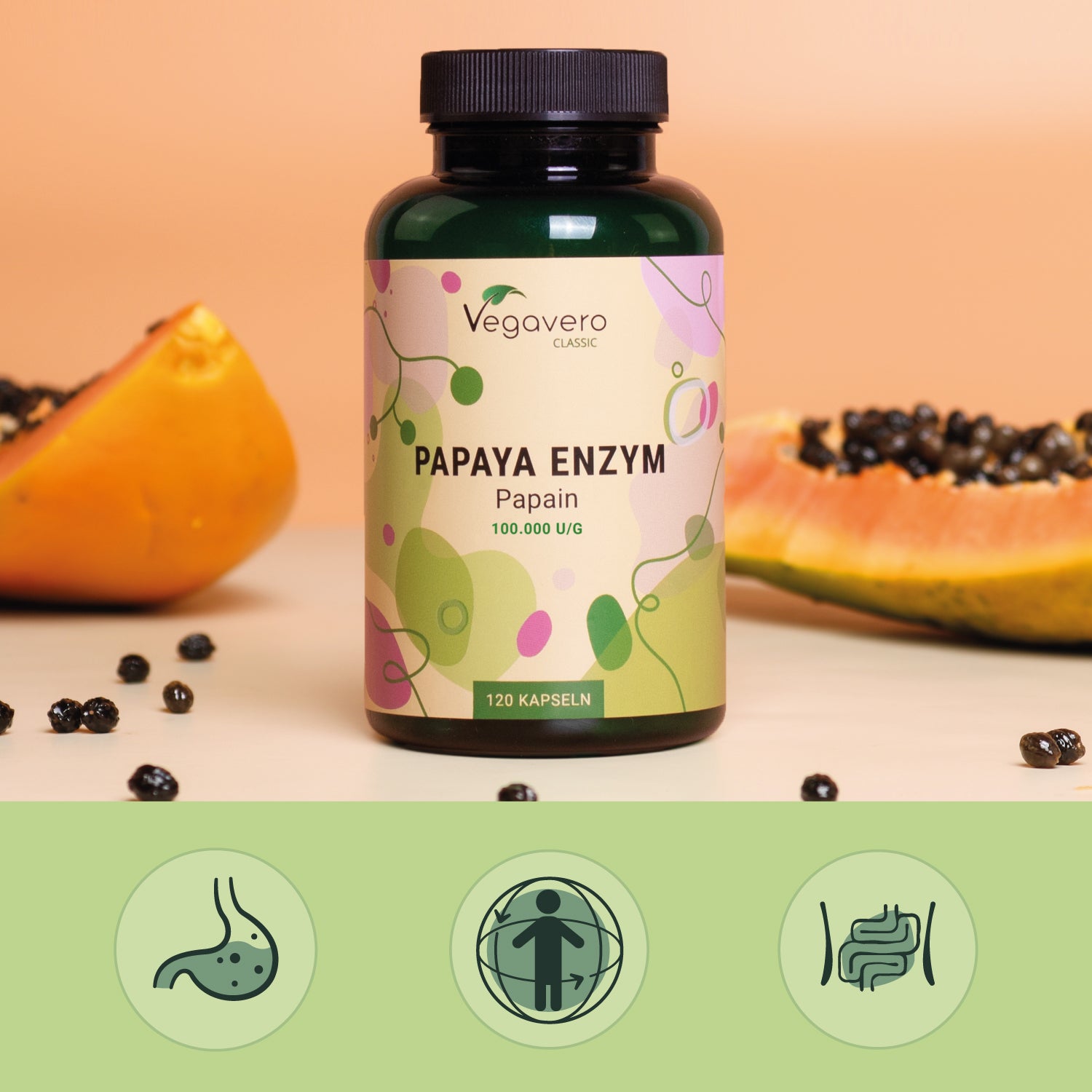 Papaya Enzimas Cápsulas