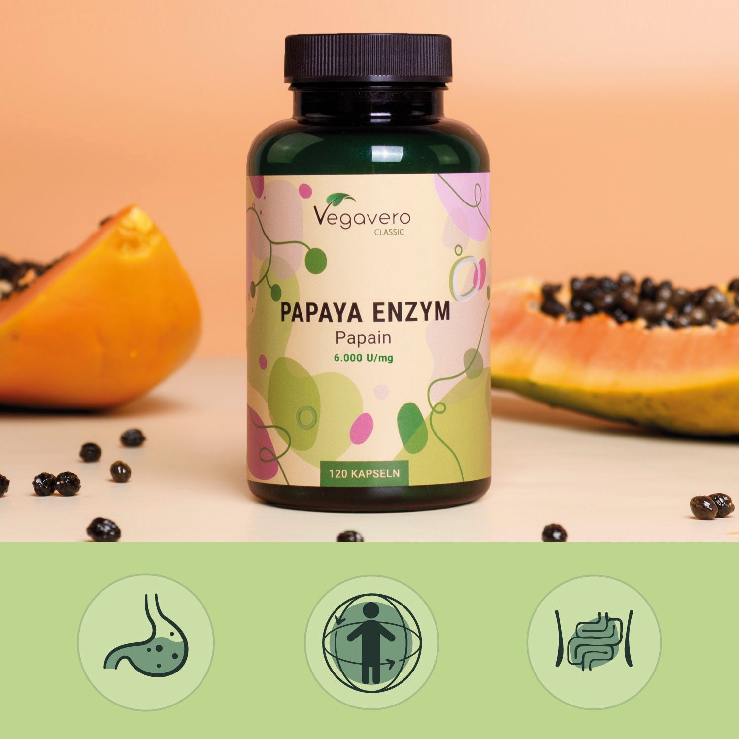 Papaya Enzimas Cápsulas