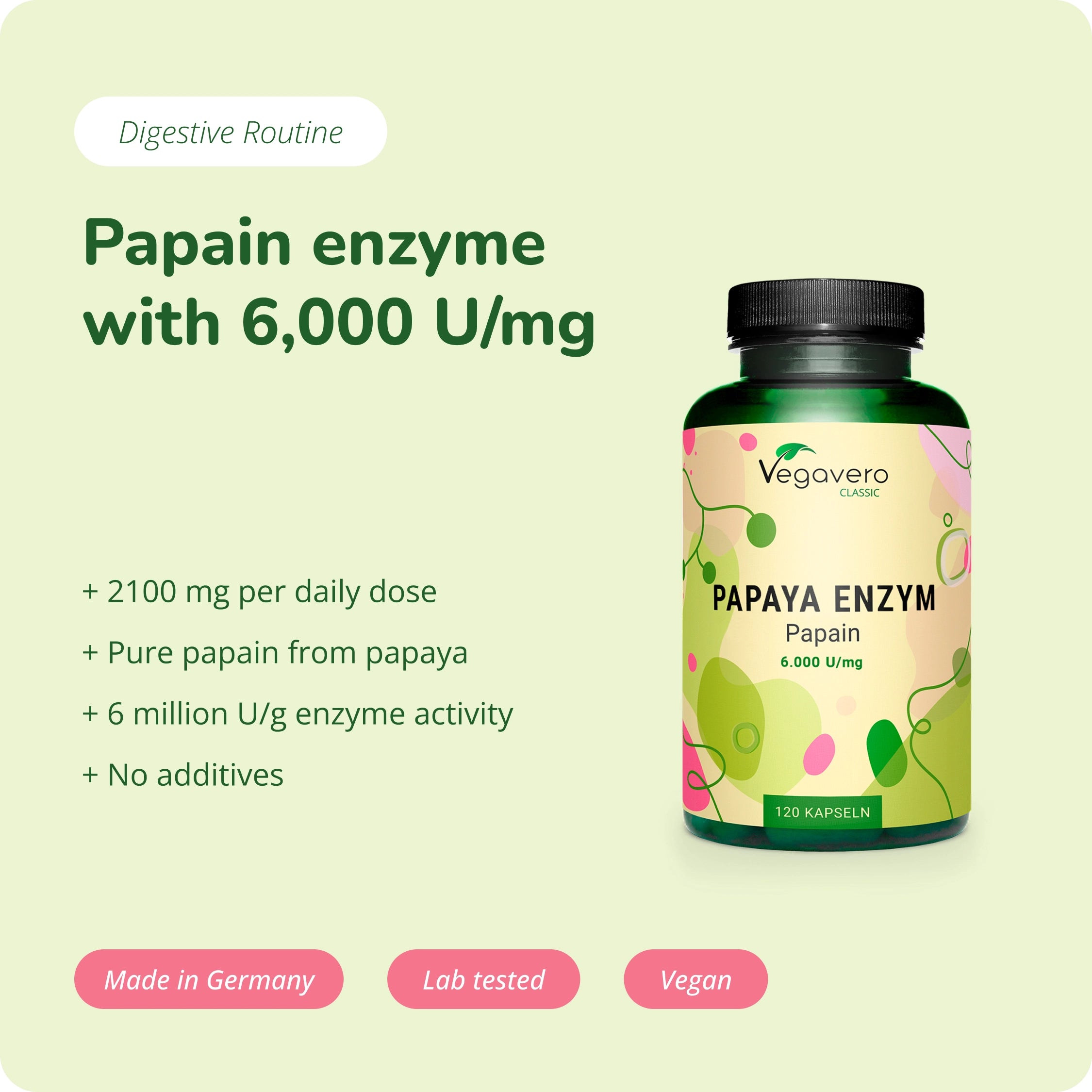 Papaya Enzimas Cápsulas