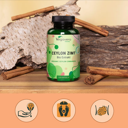 Canela de Ceilán Extracto Cápsulas Orgánico