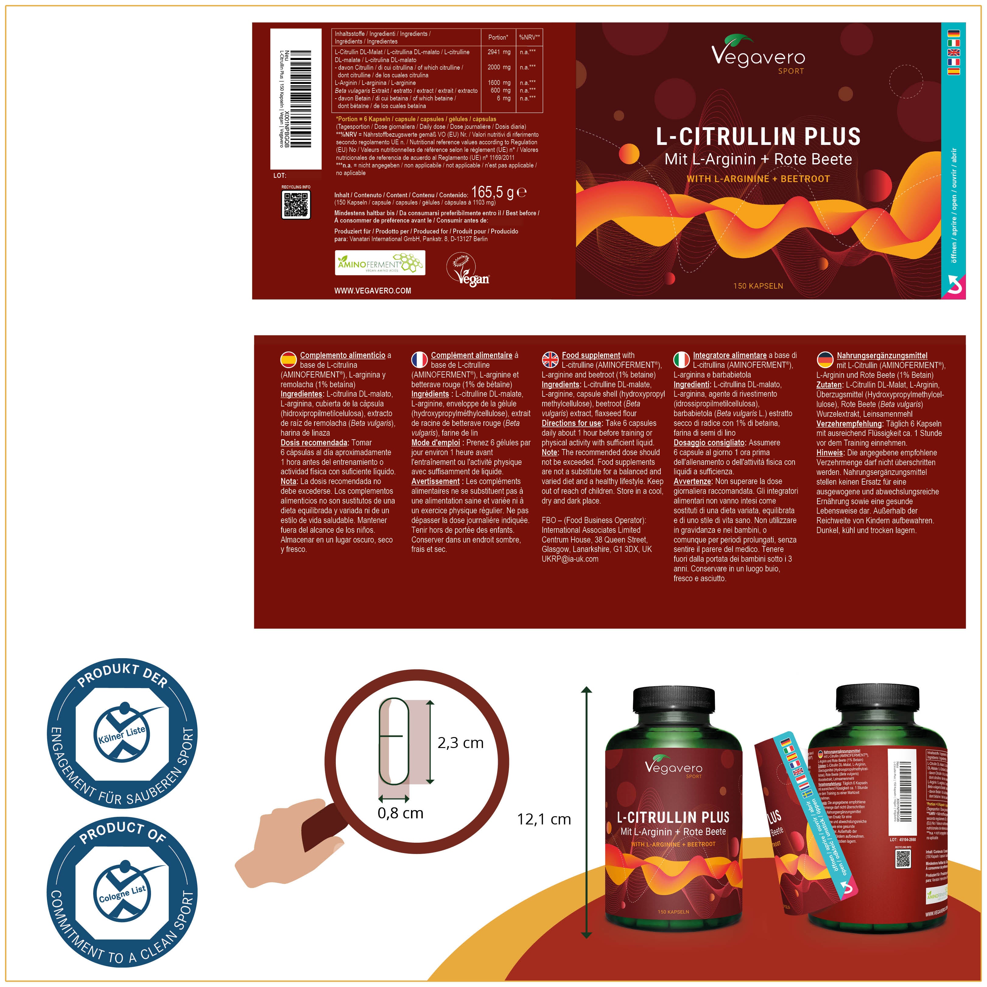 Citrulina Plus Cápsulas