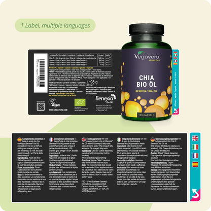 Aceite de Semilla de Chía Cápsulas Orgánico