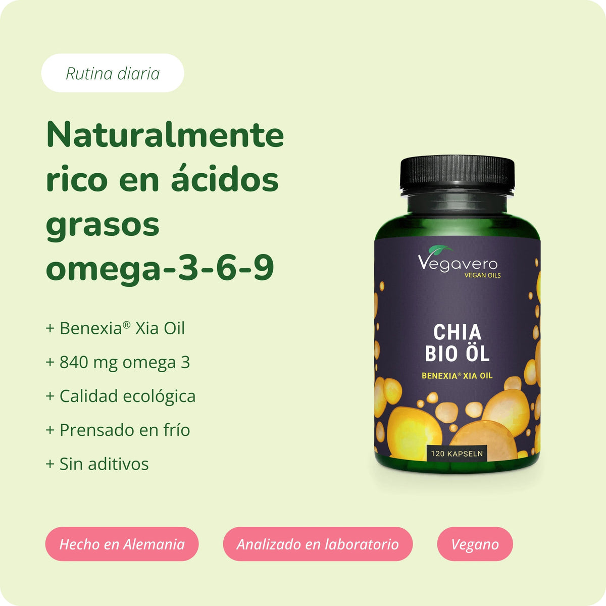 Aceite de Semilla de Chía Cápsulas Orgánico