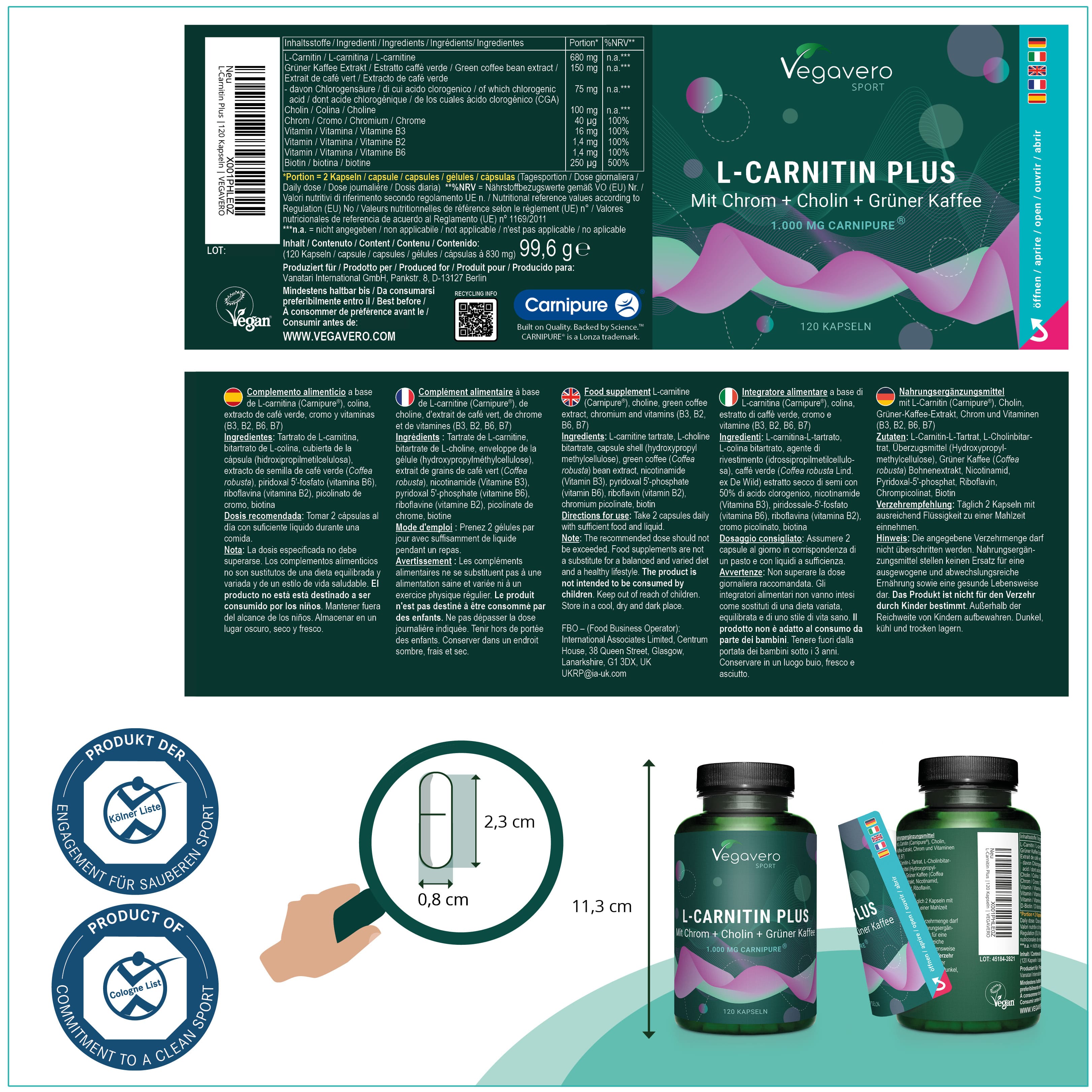 L-Carnitina Plus Cápsulas