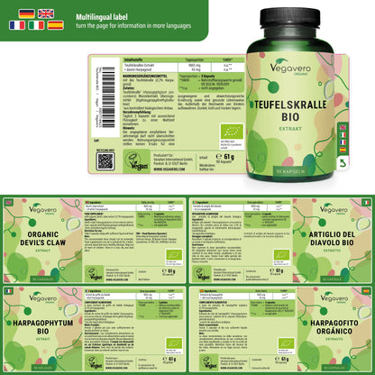 Garra del Diablo Extracto Cápsulas Orgánico