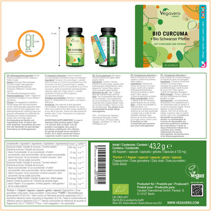 Cúrcuma Cápsulas Orgánico