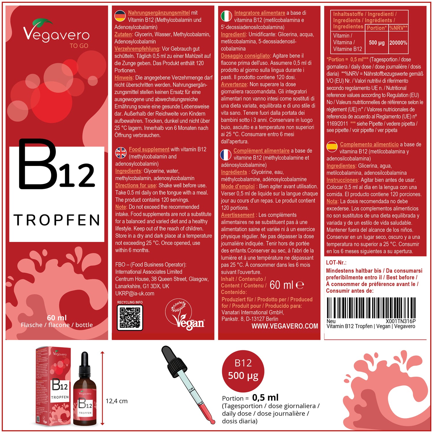 Vitamina B12 en Gotas