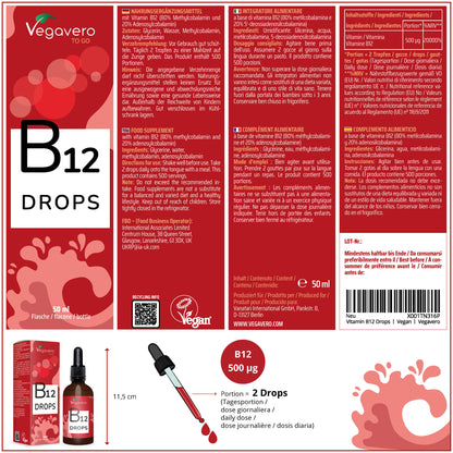 Vitamina B12 en Gotas