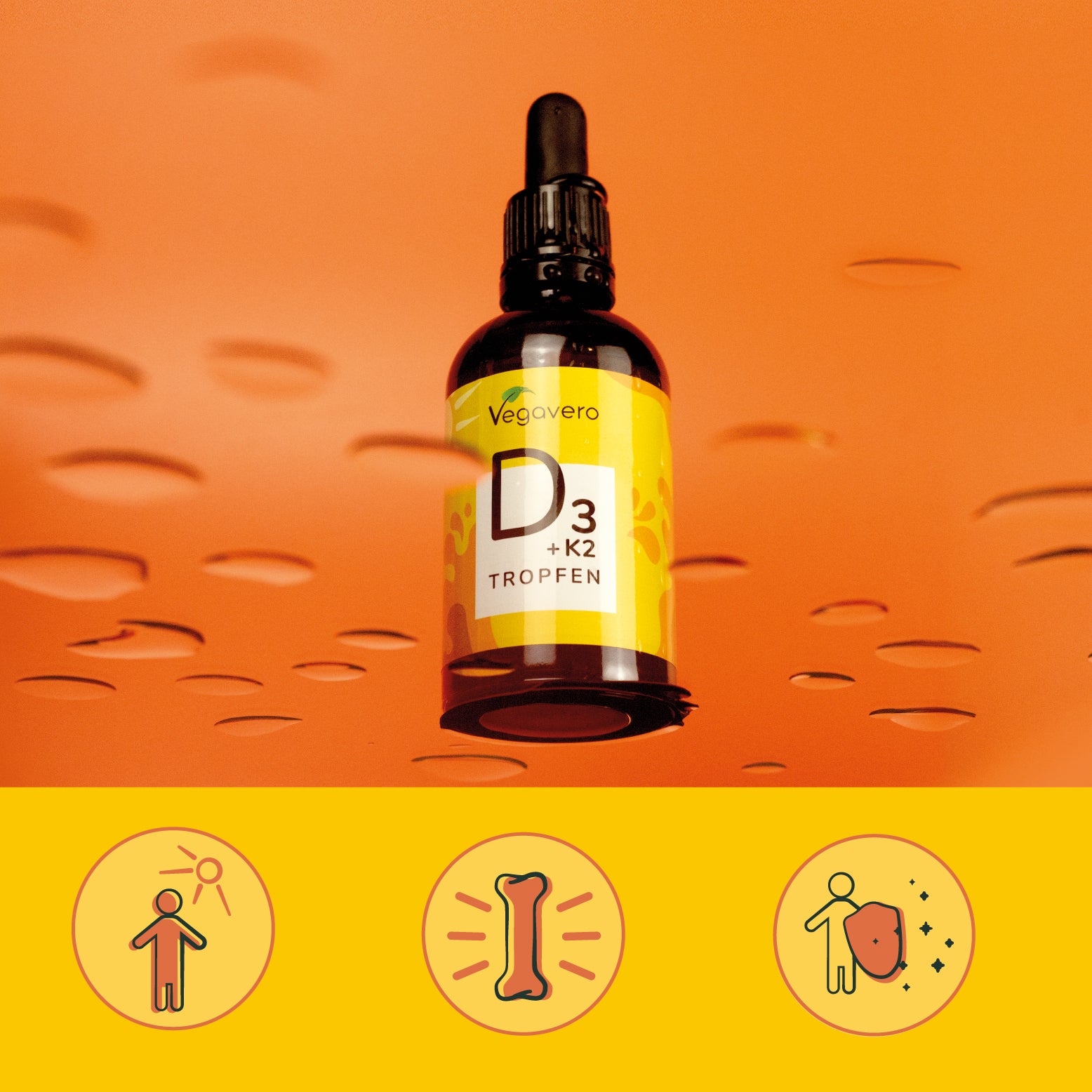 Vitamina D3 + K2 en Gotas