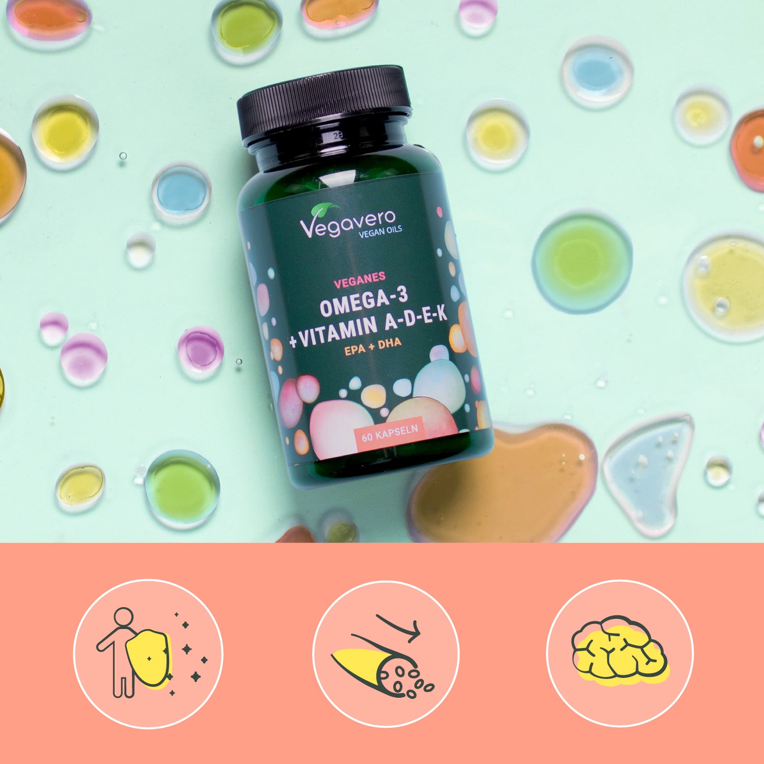 Omega 3 + ADEK Aceite Cápsulas