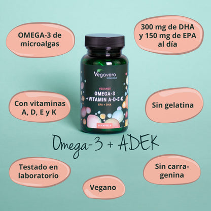 Omega 3 + ADEK Aceite Cápsulas