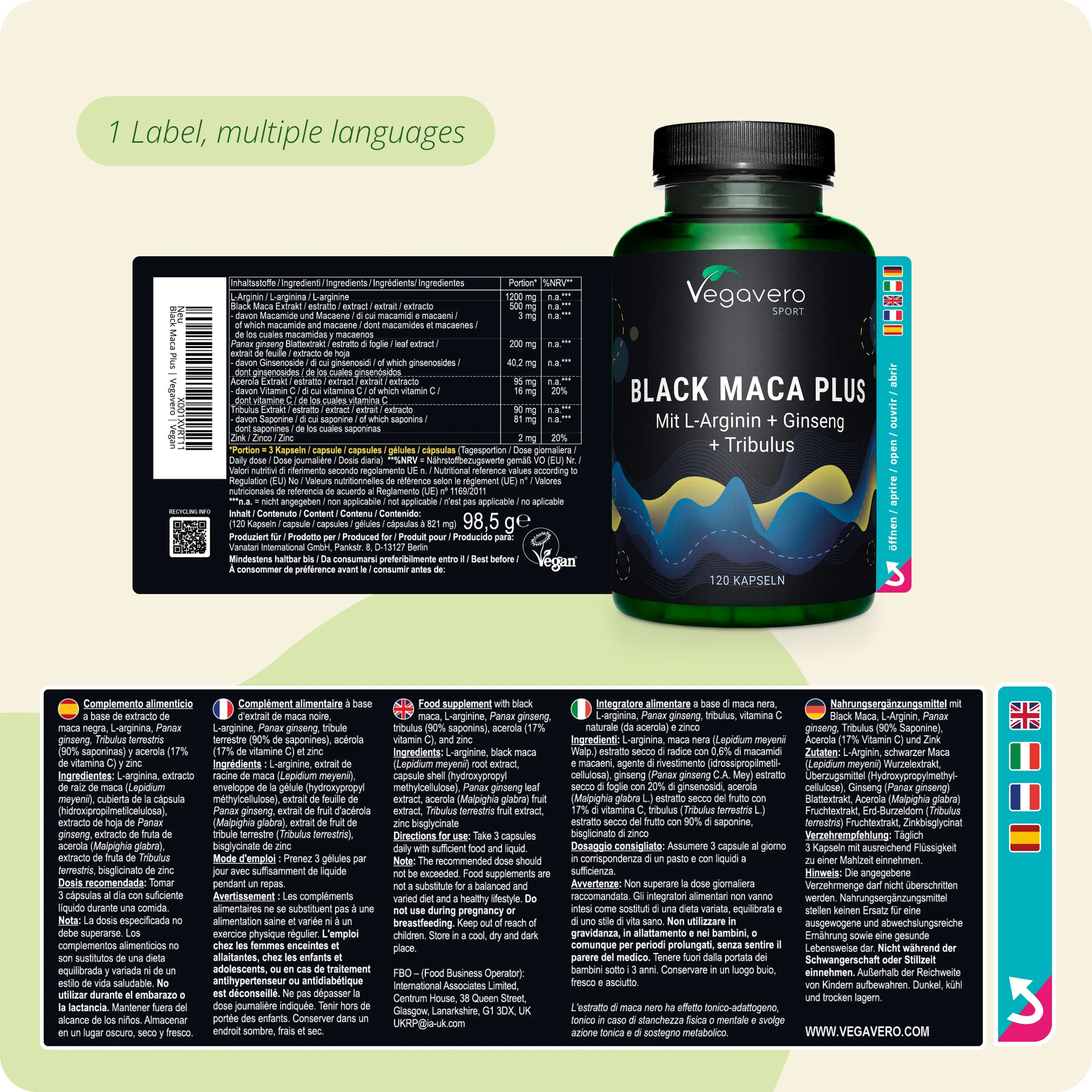 Maca Negra Plus Cápsulas