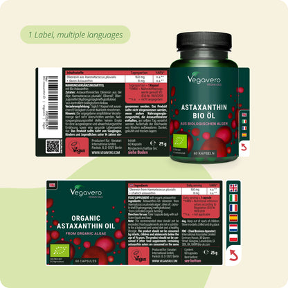 Astaxantina Aceite Cápsulas Orgánico
